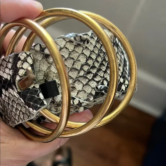 CAbi Snake Print Belt & Purse - Picture 3 of 8